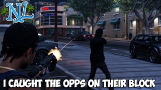 I caught the OPPS on their block in GTA 5 RP [upl. by Mayman871]