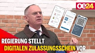 Regierung stellt digitalen Zulassungsschein vor [upl. by Silirama553]