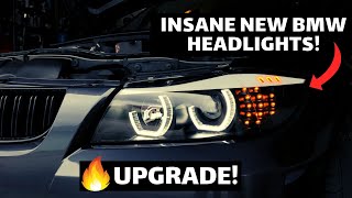 NEW UPGRADED LED HEADLIGHTS FOR MY BMW E90  FSeries M3M4 Style [upl. by Yaron573]