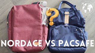 Nordace Siena vs Pacsafe Citysafe CX AntiTheft backpack [upl. by Ahsiele206]