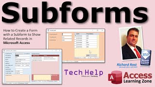 How to Create a Form with a Subform to Show Related Records in Microsoft Access [upl. by Heida]