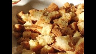 Homemade Crouton Recipe [upl. by Allix]