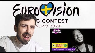 Albanian Reacts to Slimane  Voilà Barbara Pravi cover  France  Eurovision 2024 [upl. by Lienhard457]