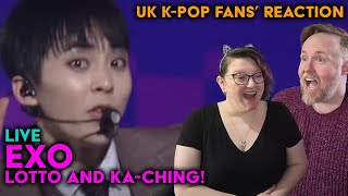 EXO  Lotto amp KaCHING Live in Seoul  UK KPop Fans Reaction [upl. by Thibaud]