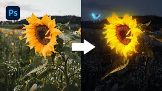 Tuto  Le Glow Effect sur Photoshop Français [upl. by Nyliak328]