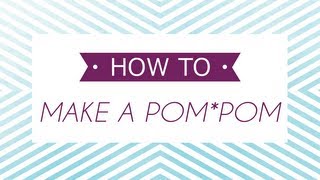 How to Make Pompoms with the Clover Pompom Maker [upl. by Ecinrahs]