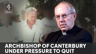 Archbishop of Canterbury under pressure to resign over church abuse scandal [upl. by Ahcsatan]