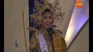 Winwyn Marquez Introduction National Costume  Reina Hispanoamericana 2017 Coronation Night [upl. by Oiramrej]