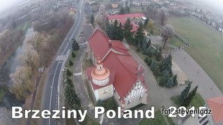 Brzeziny Poland  Dron nad miastem  Łódzkie [upl. by Lebatsirhc]