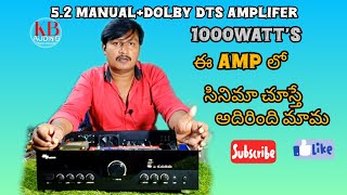 52 manualDolby123 dts amplifier 1000Watts [upl. by Yziar881]