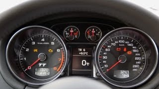 Audi TT Coupe 18 TFSI 160HP Acceleration Speedometer German Autobahn Full HD [upl. by Kirkpatrick]