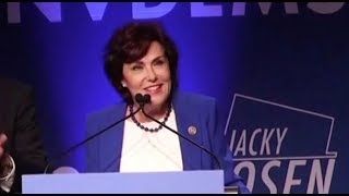 US SenatorElect Jacky Rosen gives her victory speech [upl. by Godfrey]