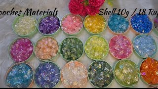 Brooches Materials  Shell Beads  Brooches Classes Call  DM 8072157598 [upl. by Oiratnom]