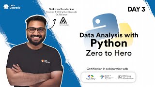 Day 3  Data Visualization  Data Analysis with Python Zero to Hero 5 Days [upl. by Hephzipa]