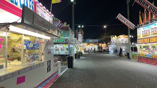 FLORIDA STATE FAIR 2023 OPENING NIGHT WAS SO EMPTY  Haunted House DARK Rides amp DILL PICKLE PIZZA [upl. by Shaff]