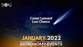 Top Astronomy Events In January 2022  Comet Leonard  Wolf Moon  Space [upl. by Anavlys]