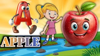 A for apple b for ball  abcd alphabet abcd kids learning songabcd [upl. by Lyndsie]