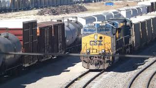 Freight traffic at Moncrief Rail Yard Part 4 [upl. by Naitsirt]