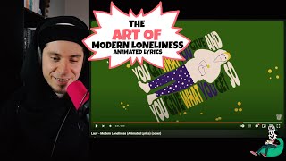 Lauv  Modern Loneliness Animated Lyrics cover by Nick Jacobs ANIMATOR REACTION [upl. by Stutzman]