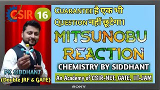 Mitsunobu Reaction Name Reaction  Reagent  Organic Chemistry  CSIR NET  GATE  IITJAM  BARC [upl. by Janel817]