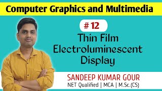 Thin Film Electroluminescent Display in computer graphics  Flat panel display  Emissive Display [upl. by Muhan]