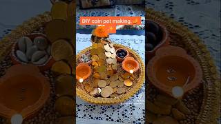 Coin pot🪙🎇 viral viralvideo trending bestoutofwaste art craft artandcraft coinpot diwali [upl. by Knapp908]