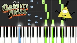 Gravity Falls  Opening ThemeWeirdmageddon Piano Tutorial [upl. by Rollin998]