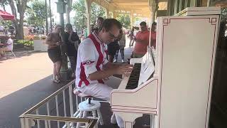 Casey’s Corner Pianist  Magic Kingdom [upl. by Everard]