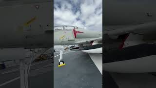 Ta 4J sky hawk on the USS Lexington in Corpus Christi fighterjet [upl. by Ley]