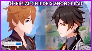 OFFICIAL Childe x Zhongli ad for Genshin Impact [upl. by Ddahc]