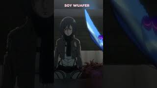 Perdida en un mundo cruel anime soywuafer shingekinokyojin mikasaackerman [upl. by Enidaj]