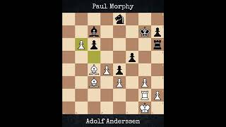 Adolf Anderssen vs Paul Morphy  Paris France 1858 [upl. by Wallford221]