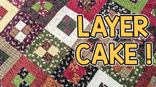 FREE Four Patch Squared  Layer Cake Quilt Pattern [upl. by Goulette]