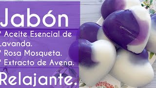 🪻🪻 Jabón Relajante de Lavanda 🪻🪻Relaxing Lavender Soap [upl. by Thirzi]