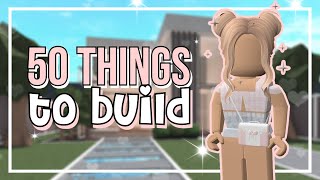 50 Things to Build in Bloxburg  Build Ideas Part 2 Roblox [upl. by Hgielak]