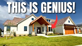 GENIUS New Modern Farmhouse w Floor Plan Unlike Anything I’ve Toured [upl. by Aenet]