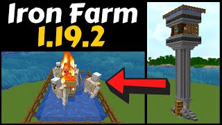 Minecraft Tutorial  Iron Farm 1192  Simple and Efficient [upl. by Enila]