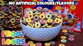 Homemade Froot Loops Cereal RecipeNo Artificial ColorsFlavors [upl. by Kellen]