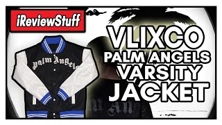 Palm Angels Varsity Jacket  Vlixco Luxury Review [upl. by Eilsek]