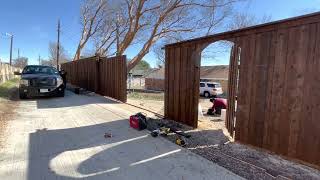 8ft tall Driveway Sliding Gate Liftmaster [upl. by Leacim450]