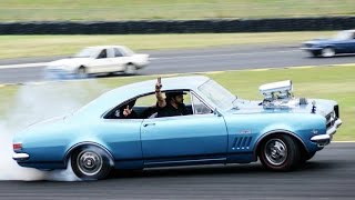 Blown HK Monaro Drifting Sydney Powercruise 2015 Peter Sauer [upl. by Jedediah]