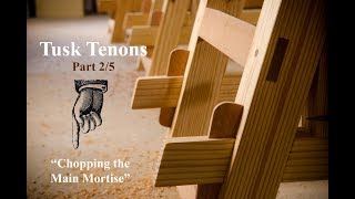 Make a Tusk Tenon Joint with Hand Tools Part 25 [upl. by Siurtemed]