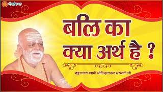 बलि का क्या अर्थ है  Bali ka kya arth hai  Question Answer  Puri Shankaracharya Ji [upl. by Alrich]