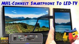 MHL How To Connect Smartphone To TV LED TV HDTV [upl. by Anitsrihc]