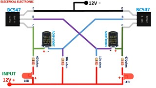 Led Flip Flop Circuit Diagram [upl. by Caesar556]