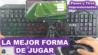 COMO JUGAR CON TECLADO Y MOUSE EN EFOOTBALL 2022 MOBILE [upl. by Ahsirtal]