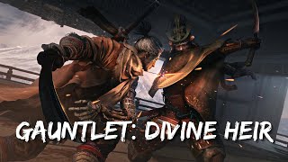 Sekiro Gauntlet Conquered Divine Heir CLDBNo Hit [upl. by Atterual806]