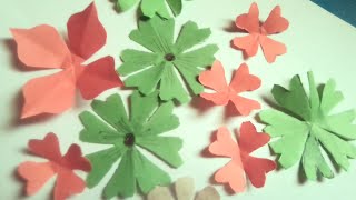 Very easy paper flower craftpaper flower craft ideas farhatKhurshid9639 [upl. by Vanthe]