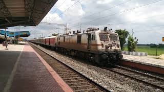 12322 mumbai mail with ET WAP7 37056 smashed MDSE 🥰🥰 [upl. by Ainattirb942]