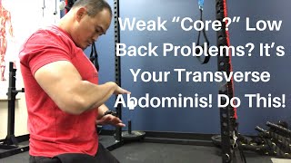 Weak “Core” Low Back Problems It’s Your Transverse Abdominis Do This  Dr Wil amp Dr K [upl. by Jami106]